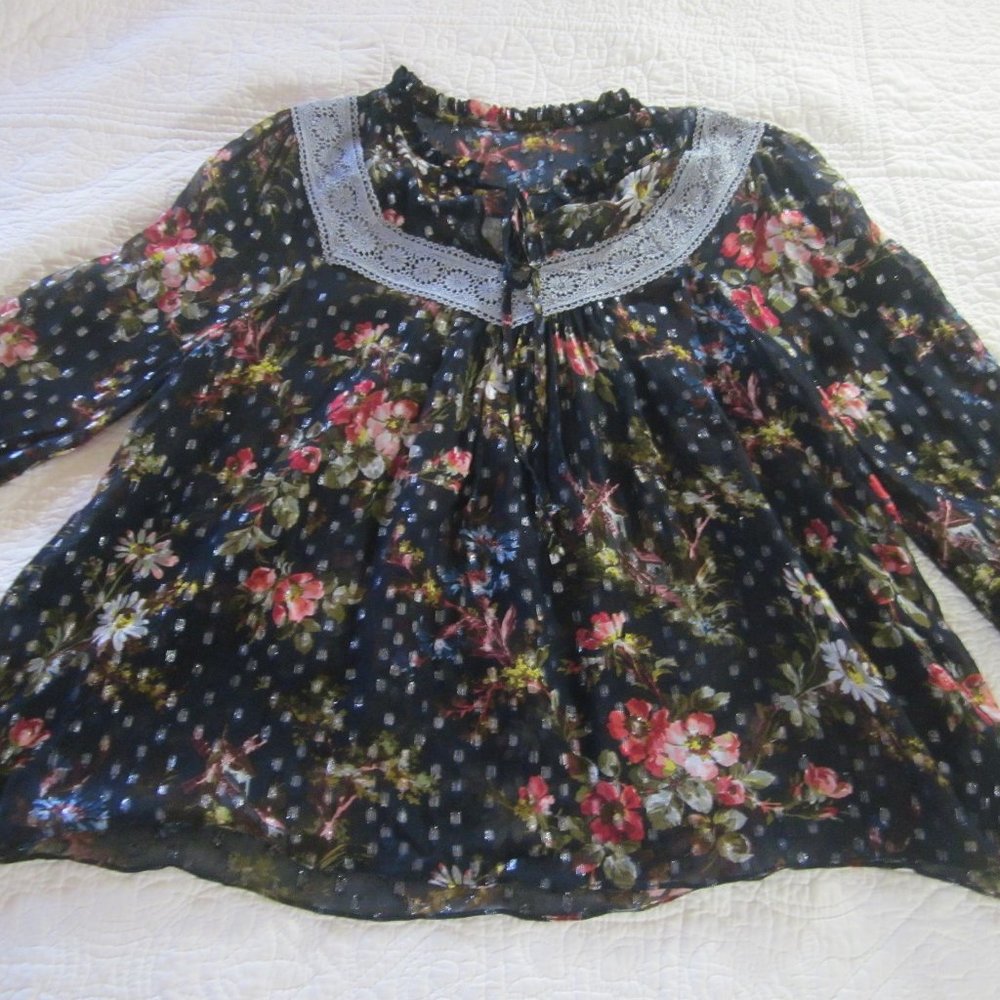 Needle & Thread Top 6 Winter Forest Chiffon